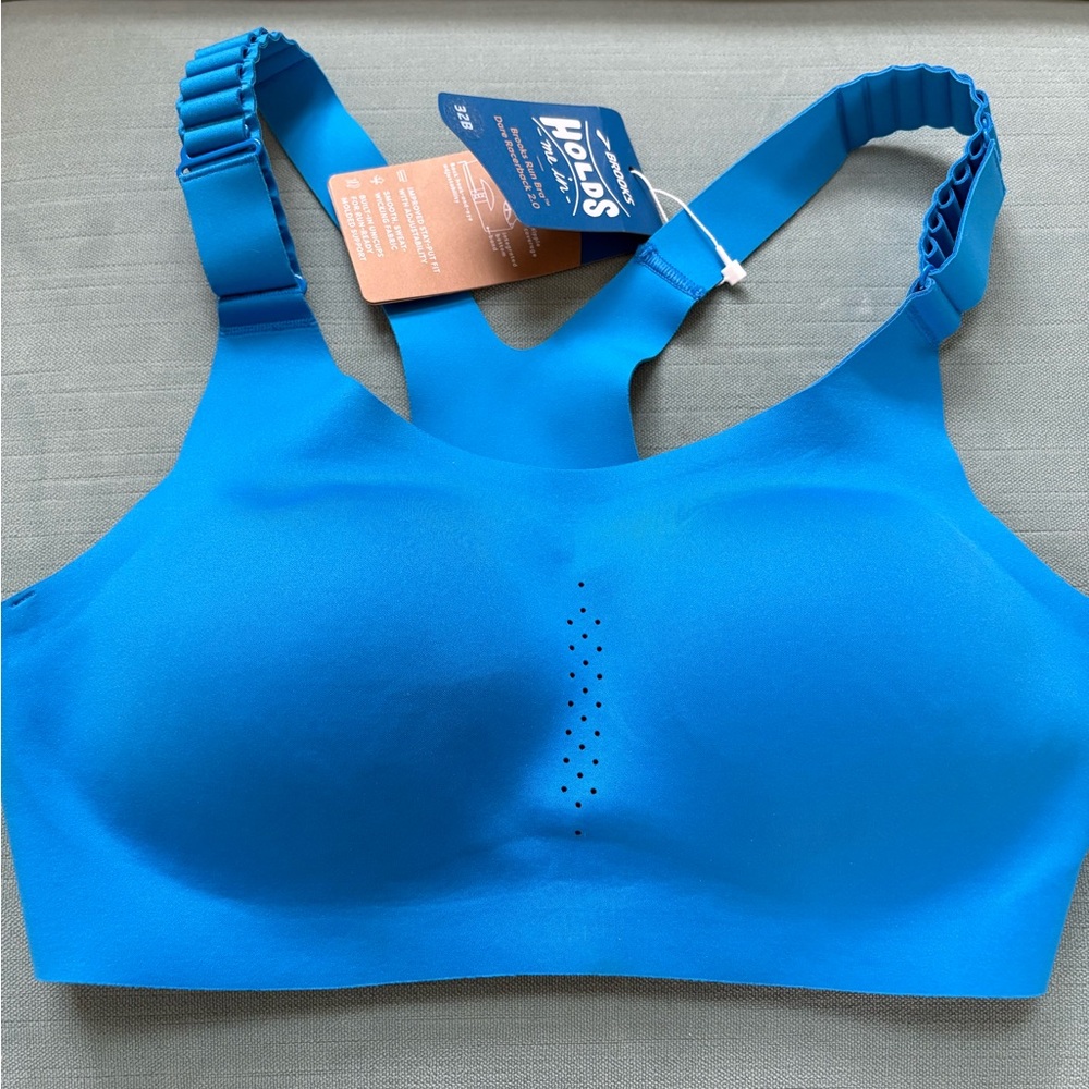 Brooks - Dare Racerback Run Bra 2.0 - Azure Blue 32B